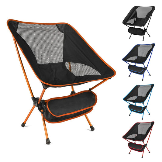 Portable Aluminum Folding Lawn Chair – Lightweight Compact Outdoor Camping Seat