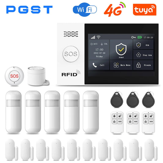 PGST All in One Smart Home WiFi & 4G Security Alarm System