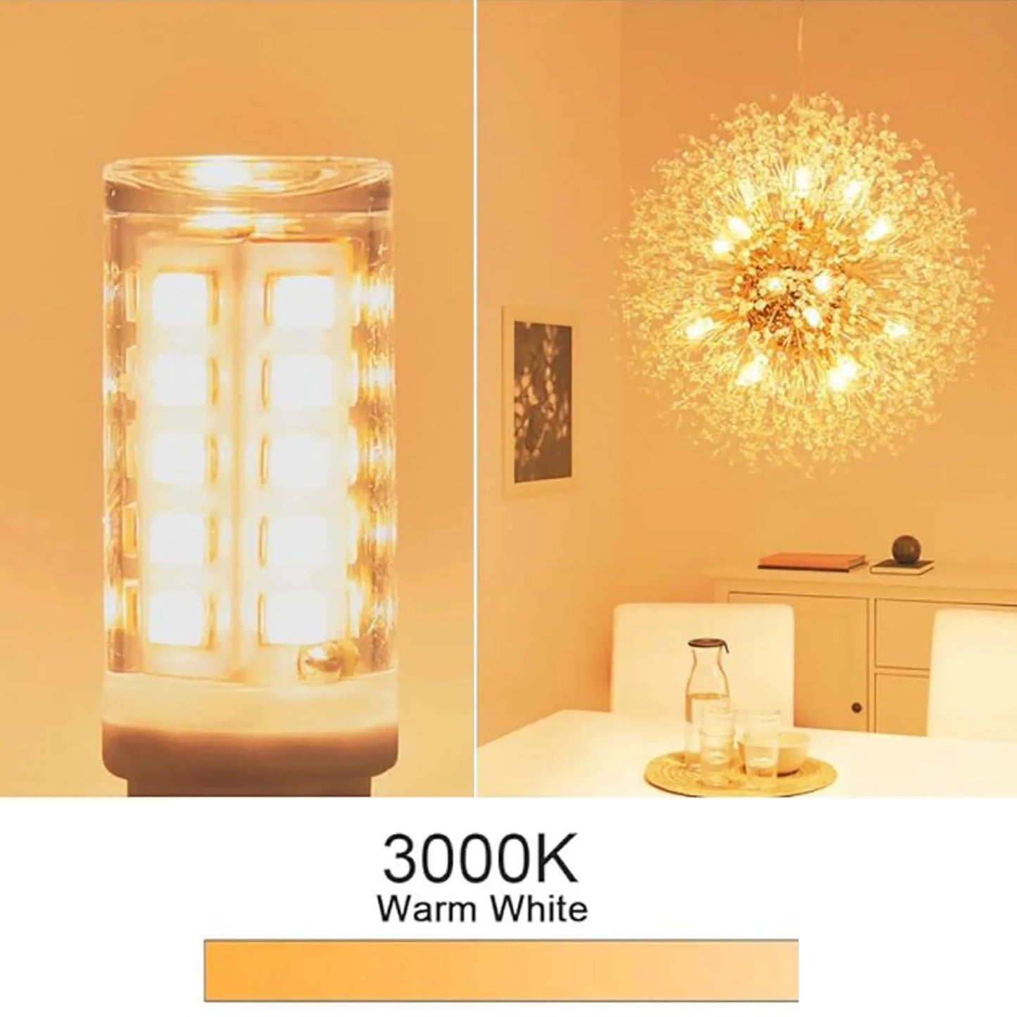 E14 LED Corn Bulbs – Small Edison Screw, 7W 360° Bright Light (10-Pack)